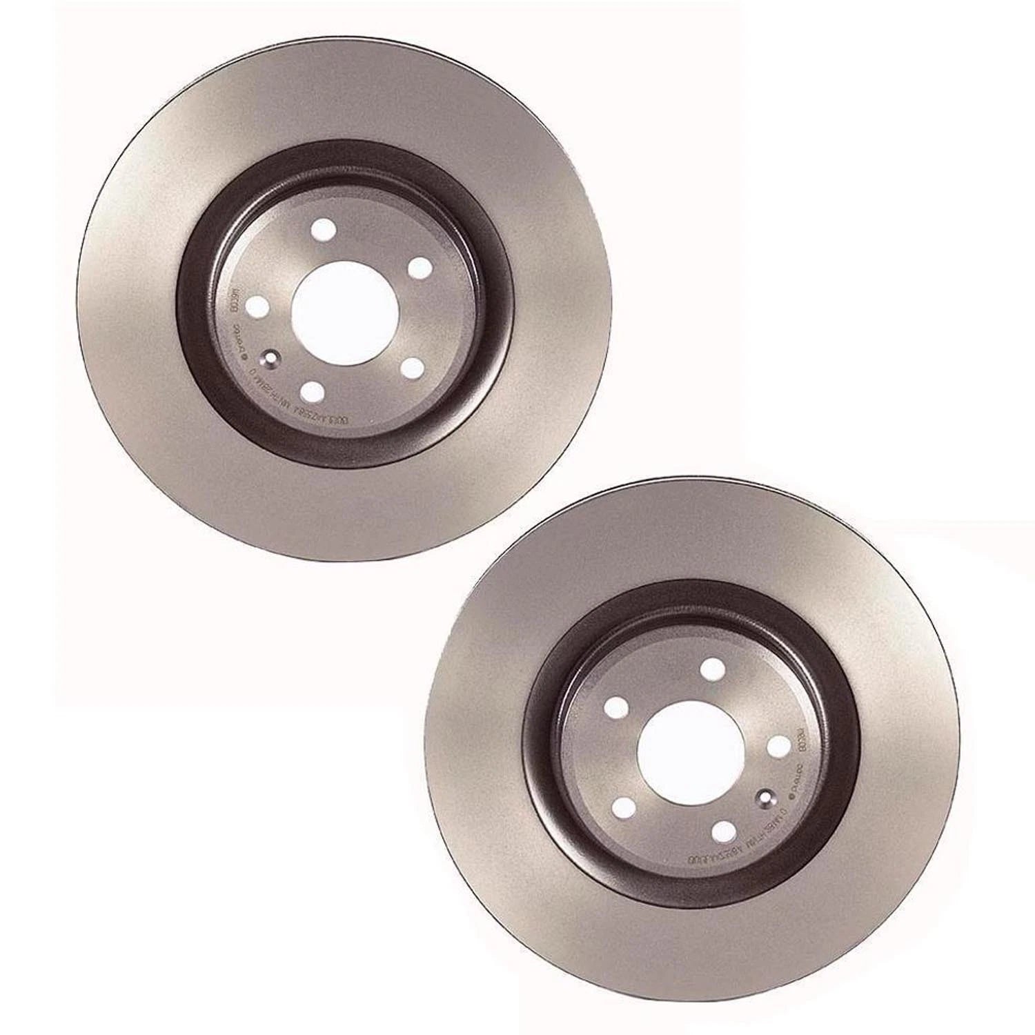 Set of 2 Brembo Front 345mm Coated Vented Disc Brake Rotors for Audi S4 S5 (2010–2020)
