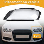 1 Pc Headlight Lens Cover for Audi A3 (2009–2012) Clear Black
