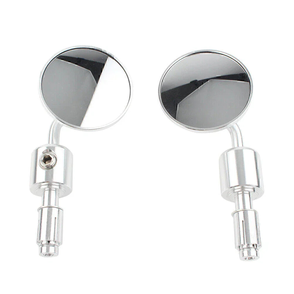 CNC 7/8" Round Bar End Mirrors for Universal Motorcycle