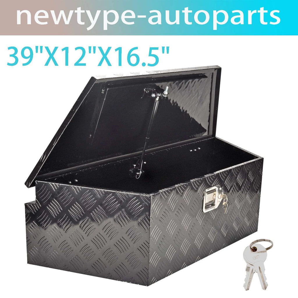 Black Aluminum Tool Box for Pickup Truck (39"x16.5"x12")
