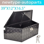 Black Aluminum Tool Box for Pickup Truck (39"x16.5"x12")