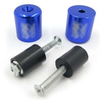 Bar End Slider Set of 2 Blue Rubber for Suzuki TL1000S (1997–2001) / Bandit 1200 (1997–2000)