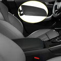 Leather Armrest Console Lid Cover for Audi A4 (2004–2008) Black