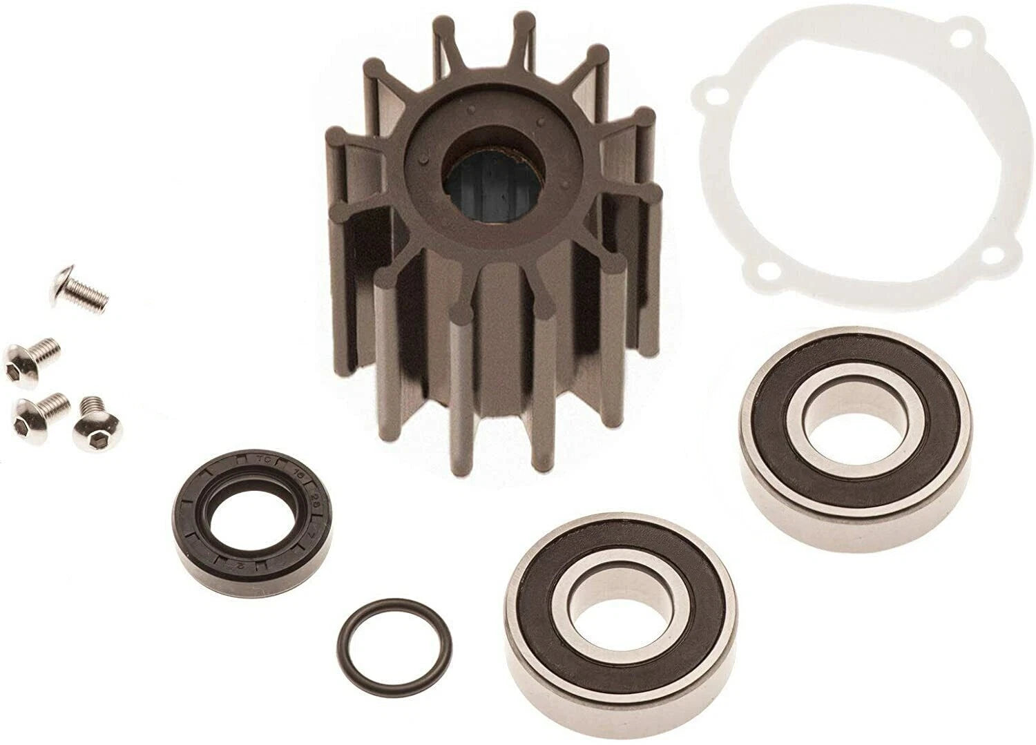 Water Pump Repair & Impeller Kit for Johnson (09-812B-1, F6B-9, 10-24232-1, 18-3089)