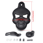 Black Skull Horn Cover for Harley Big Twins V-Rods (1992–2020)