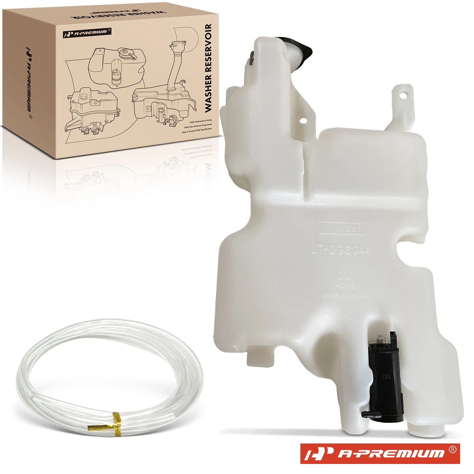Windshield Washer Reservoir with Cap & Pump for Dodge Avenger (1995–2000)