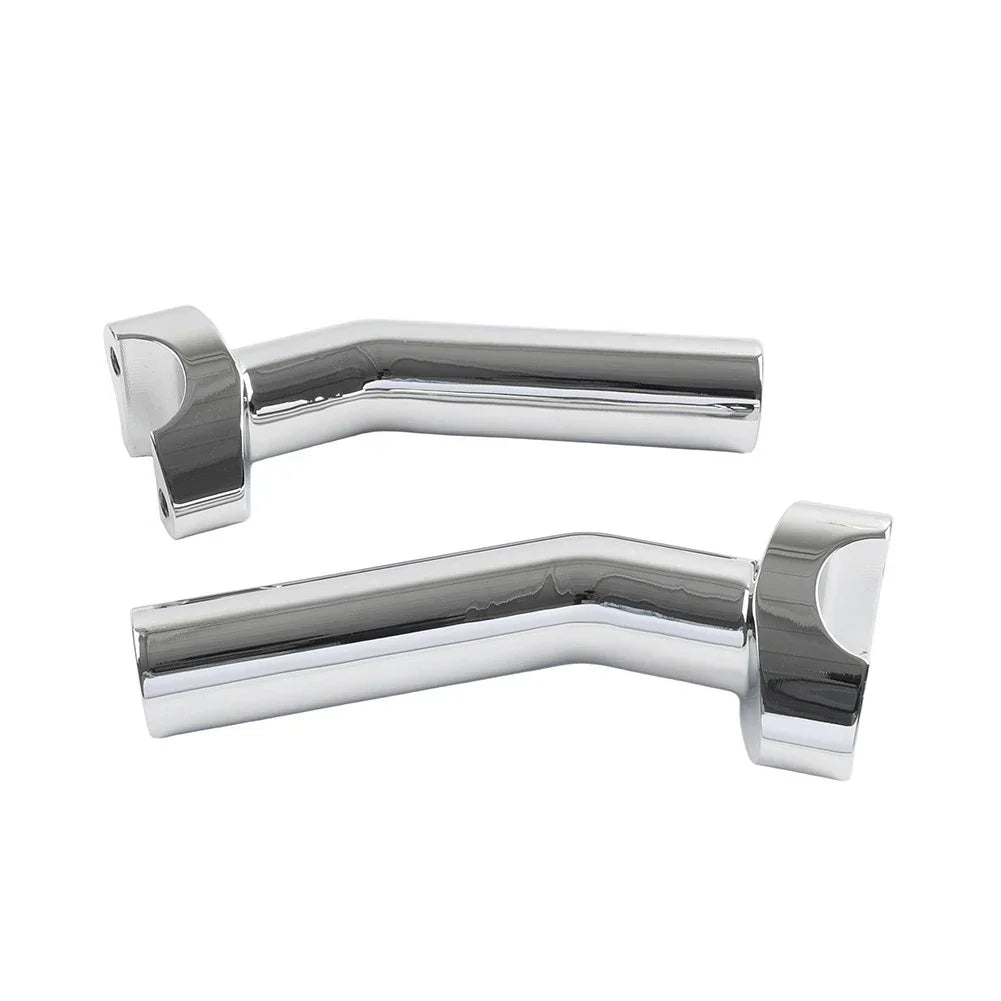 6" CNC Pullback Handlebar Risers Chrome for Harley Dyna Softail Sportster