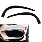 Front Bumper Fog Light Cover Trim for Mercedes Benz C-Class W205 (2015–2018) Black