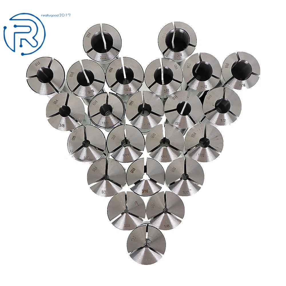 Collet Set for R8 Collets (29 Pieces)