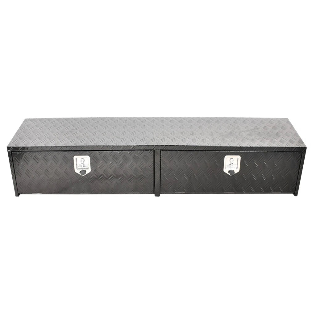 Topsider Truck Box for (88"x16"x13", Black, Aluminum)