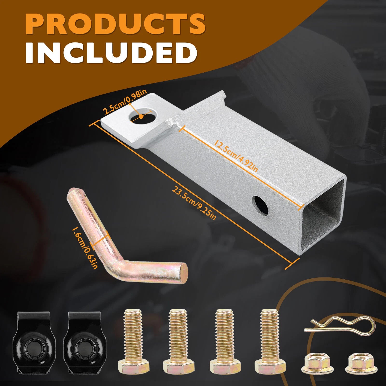 2" Trailer Hitch Receivers Kit for Bad Boy Maverick (093-1136-23, 093-1136-98)