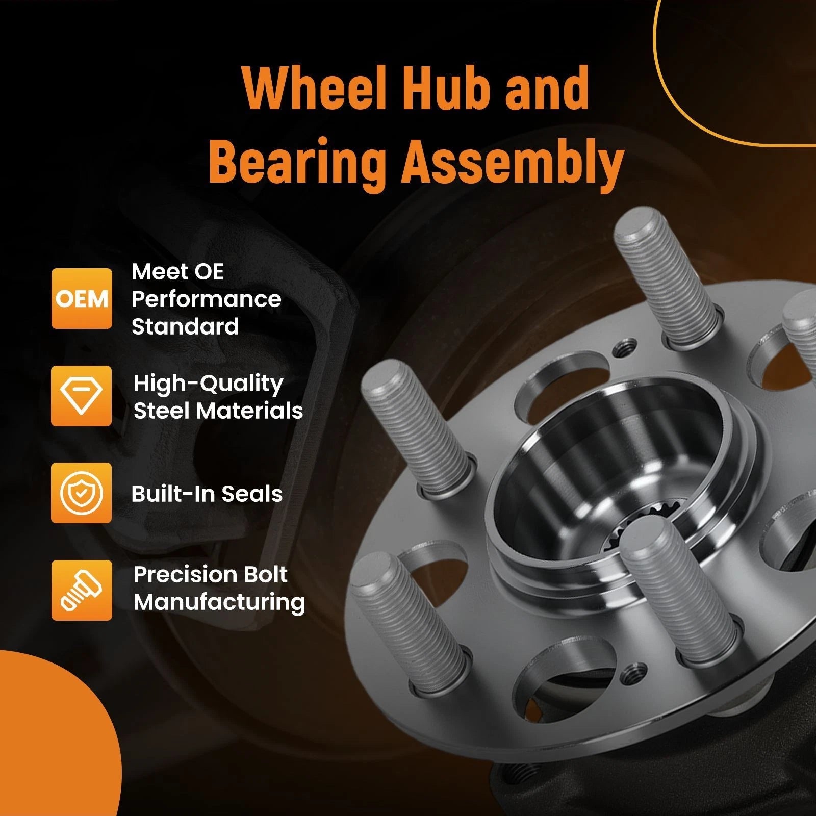 Rear Wheel Bearing Hub for Honda Passport (2019-2023)