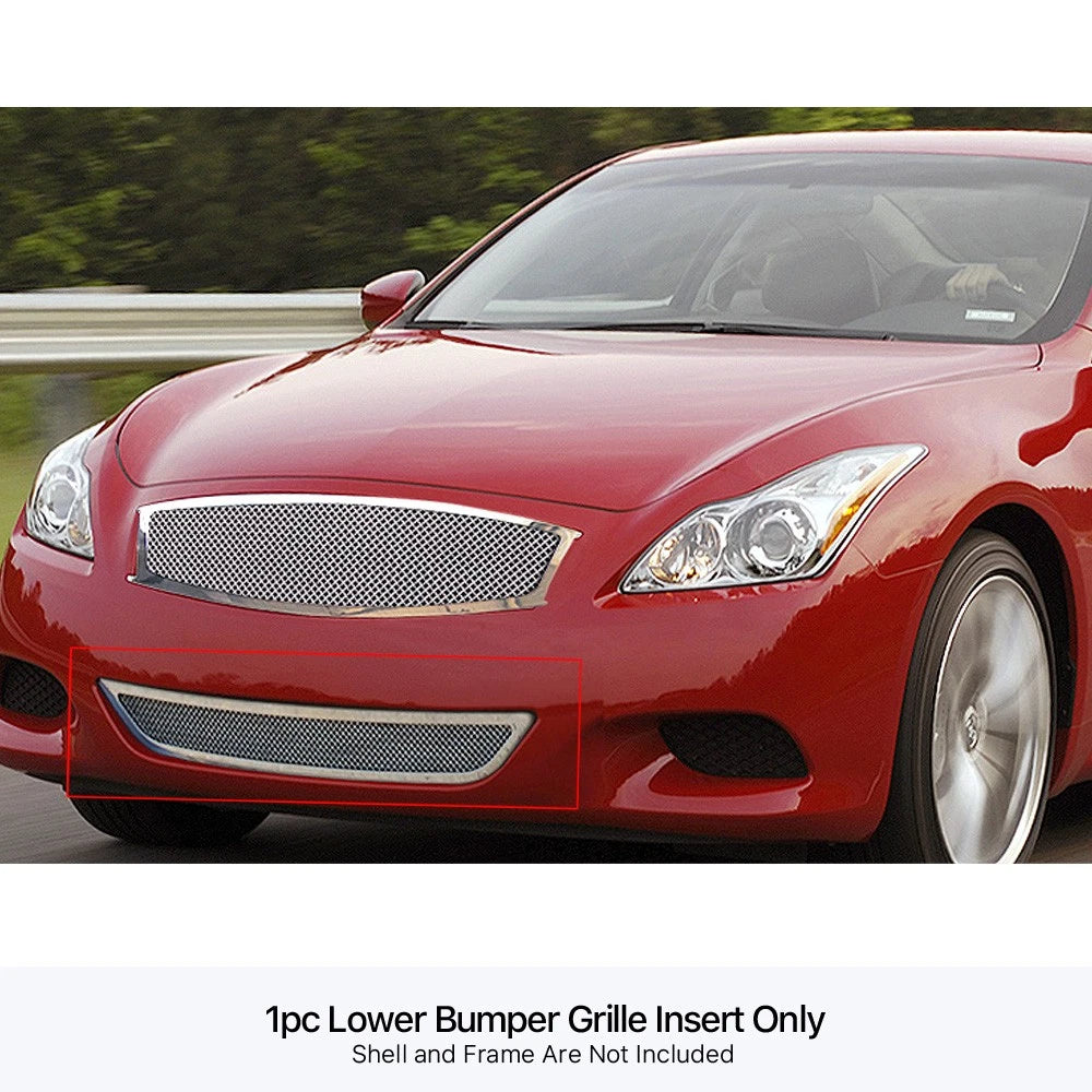 Stainless Chrome Mesh Grille for Infiniti G37 Coupe (2008-2010)