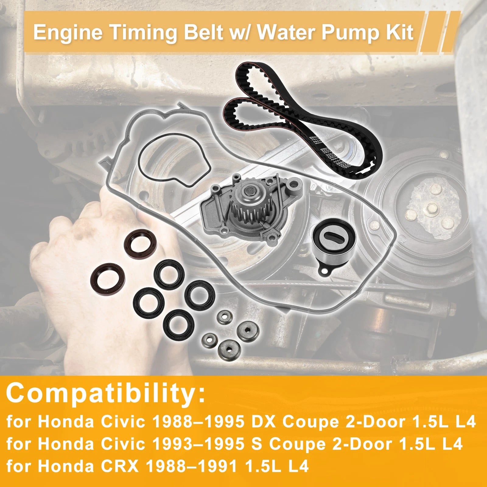 Timing Belt Water Pump Kit for Honda Civic (1988–1995) No. 14400-PM3-004
