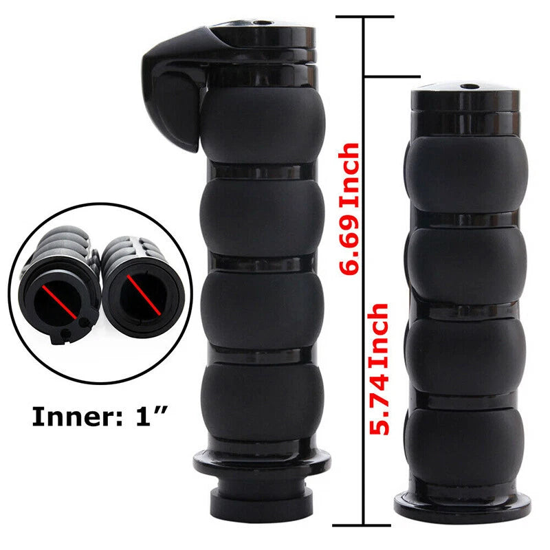 1" Motorcycle Handlebar Hand Grips for Harley Touring Street Electra Road Glide