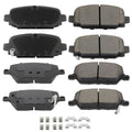 Set of 8 Ceramic Brake Pads for Jeep Compass (2018–2022)