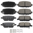 Set of 8 Ceramic Brake Pads for Jeep Compass (2018–2022)