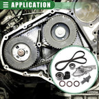 Car Engine Timing Belt & Water Pump Set for Honda Accord (2003-2017)