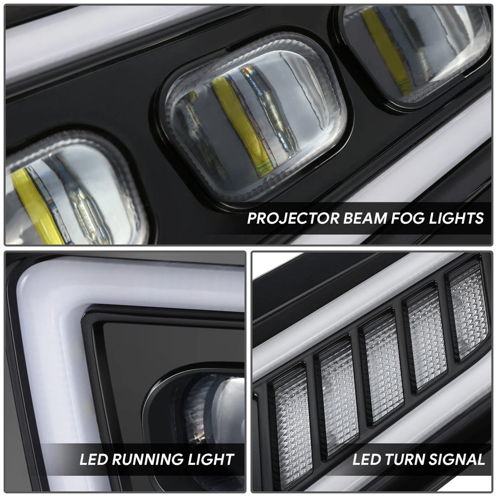 Sequential Tri-Projector LED Halo Fog Lights for F-150 Raptor (2017–2020)