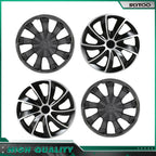 Set of 4 Snap On 17" Silver Wheel Covers Hub Caps for R17 Tire & Rim