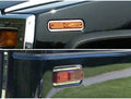4pc. Luxury FX Stainless Steel Marker Light Accent Trim for 2003-2007 Hummer H2