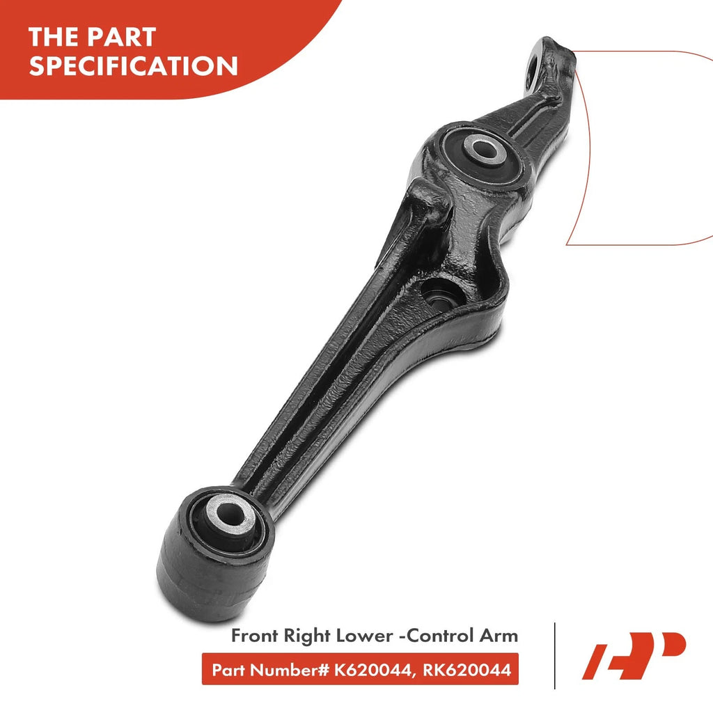 Set of 8 Front Control Arm & Tie Rod Ends for Honda Accord (1998–2002)