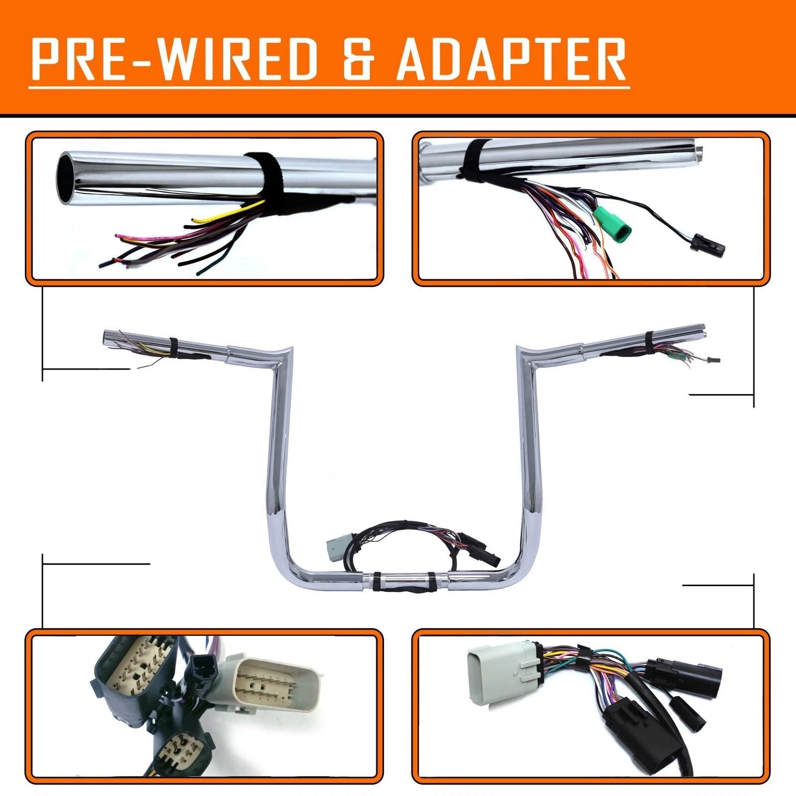 Pre-wired Handlebar for Harley Street Glide/Electra Glide/Ultra (2008–2013)
