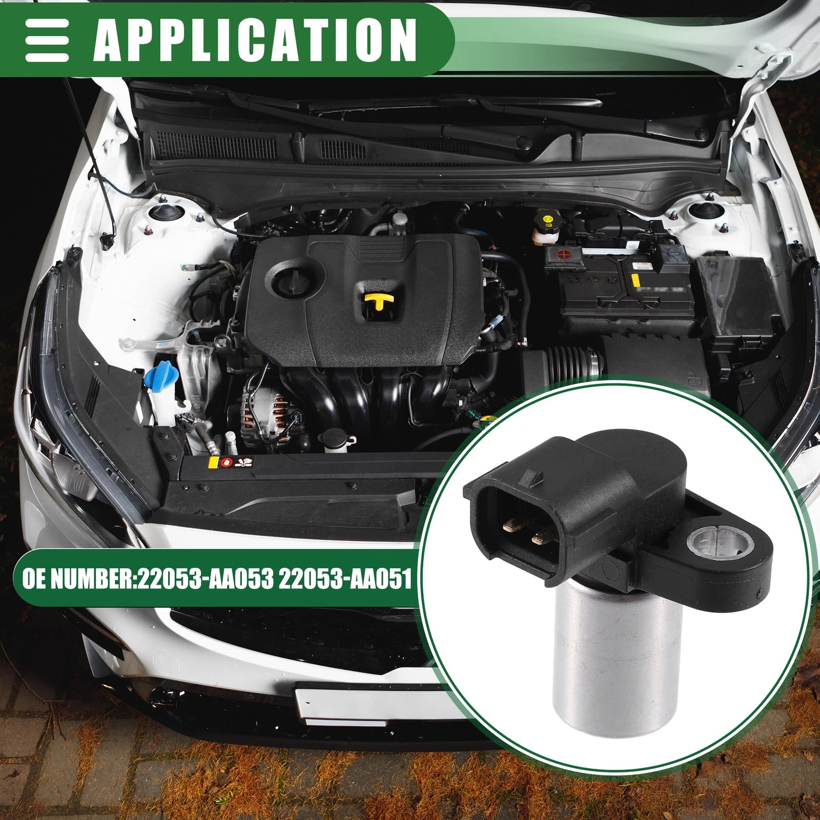 Engine Crankshaft Position Sensor for Subaru Legacy (22053-AA053, 22053-AA051)