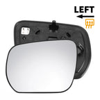 Left Side Heated White Mirror Glass for Suzuki Grand Vitara (2005–2009)