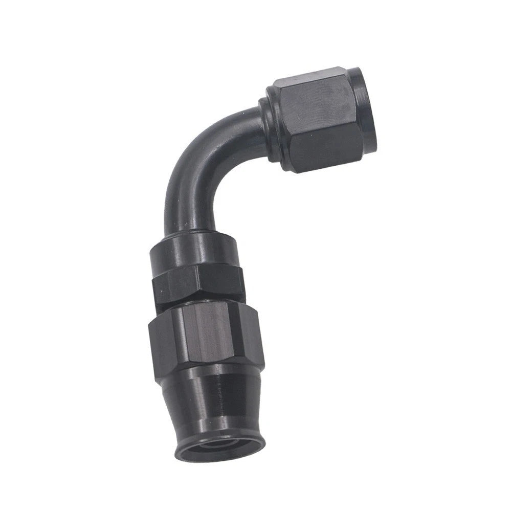 90 Degree Swivel 6AN Fitting for Brake Lines (Nylon, Stainless Steel)