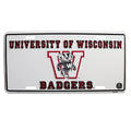 University of Wisconsin Badgers License Plate Tag 6x12