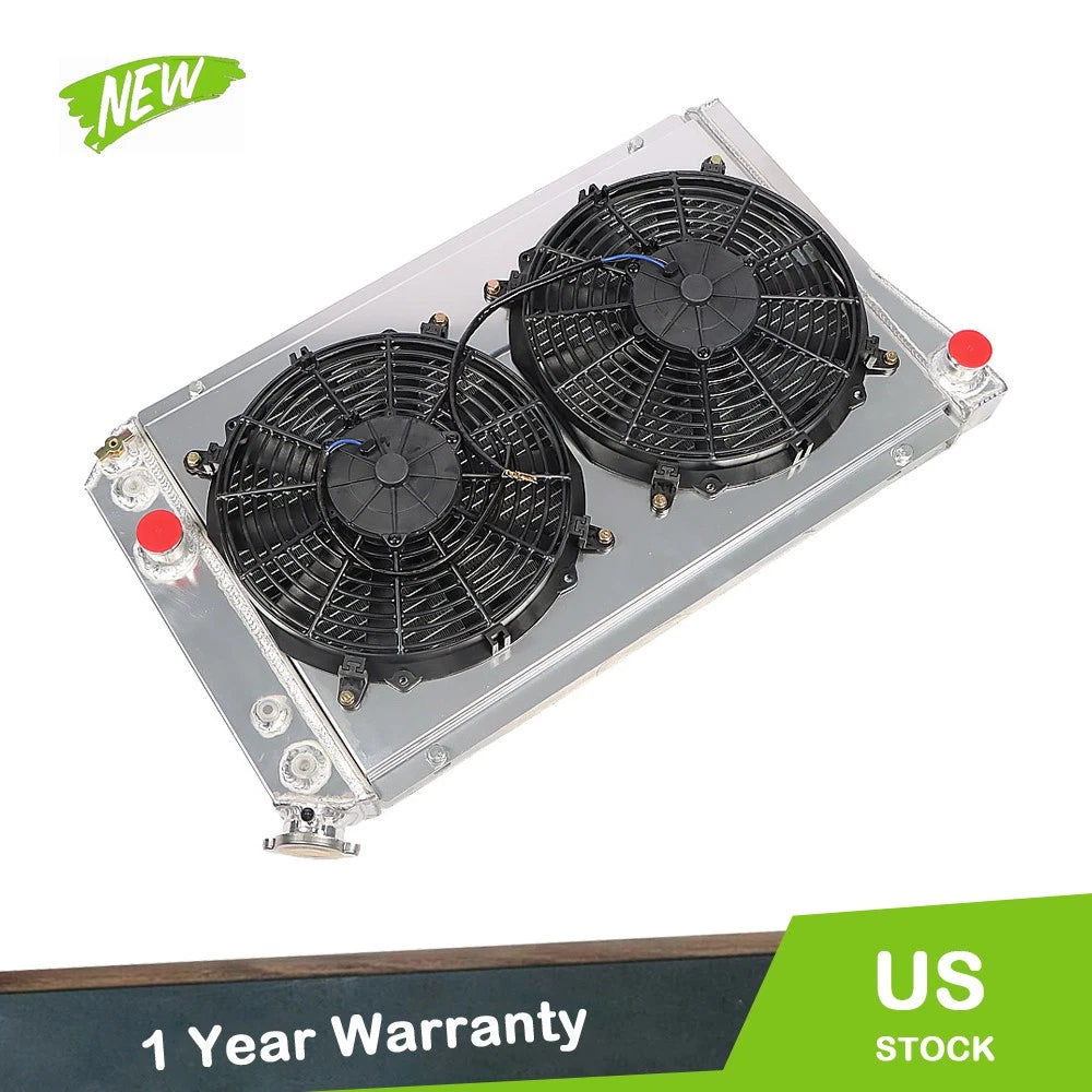 3-Row Aluminum Racing Radiator for Chevrolet Corvette V8 (YYYY–YYYY)