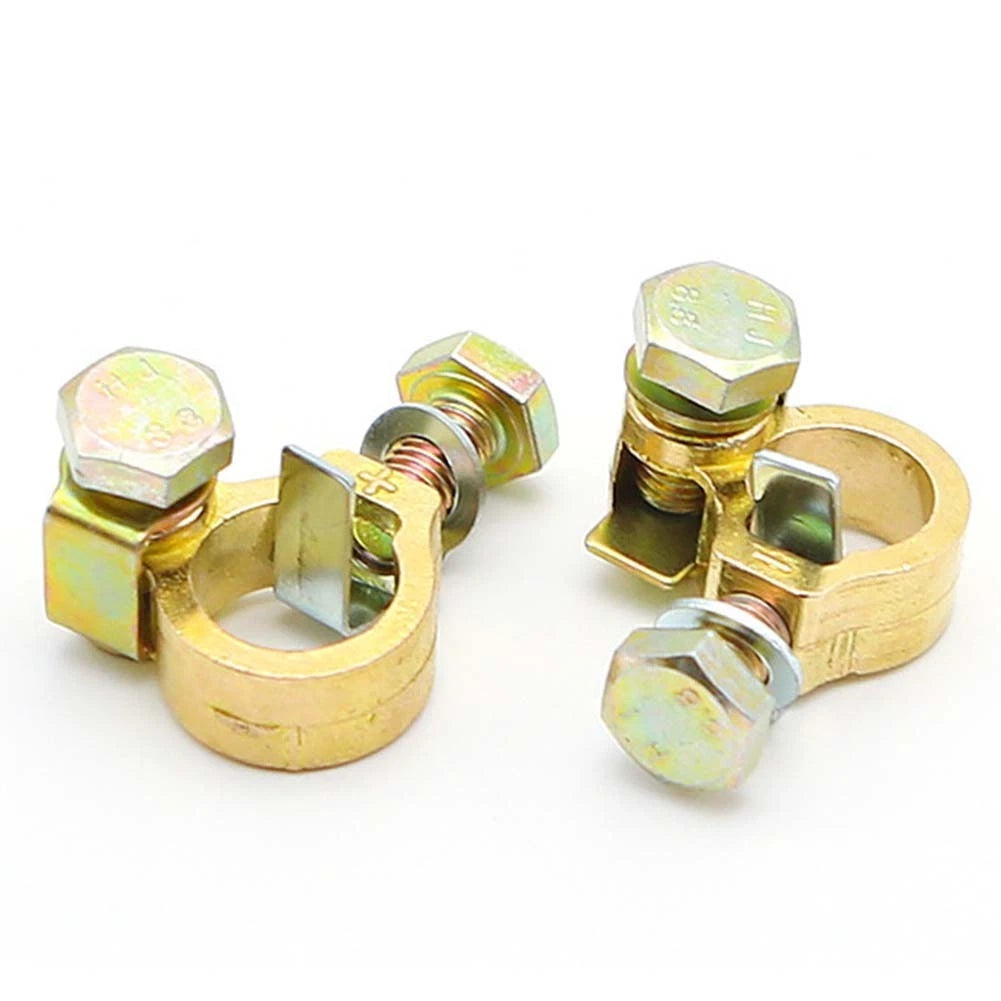 2X Battery Connector Clips for Trucks and Vehicles (Pure Copper)