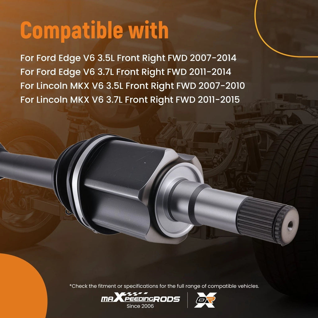 Front Passenger Side CV Axle for Ford Edge and Lincoln MKX (2007–2014)