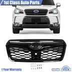 Gloss Black Front Bumper Grille for Subaru Forester (2019–2021)