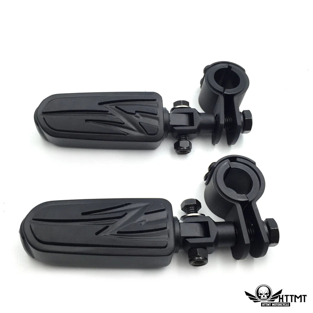 Flash Lightning Foot Peg Clamp for Harley Sportster 883 1340 (1" 1.25")