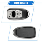 Set of 4 Button Smart Remote Key Shell for Subaru Ascent (2019–2022) TPU Silver Tone