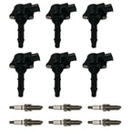 6X Ignition Coils & Spark Plugs for Mercedes-Benz C250 GL450 ML350 (2012–2015) UF535