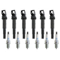 Set of 6 Ignition Coils & NGK Spark Plugs for BMW E46 E39 E83 E53 E85