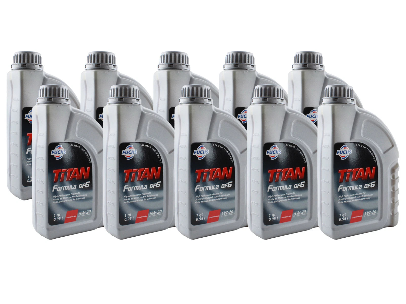 10 Quart Fuchs TITAN FORMULA GF-6 SAE 5W-20 Engine Oil for Ford Mazda (2020–2023)
