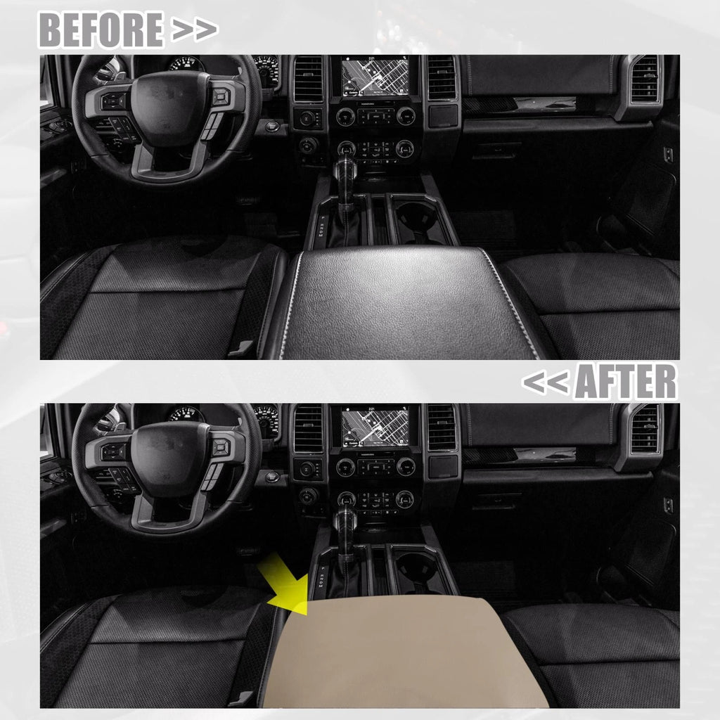 Center Console Cover Armrest Pad for Ford F250 F350 F450 (2017–2022) 746453582792