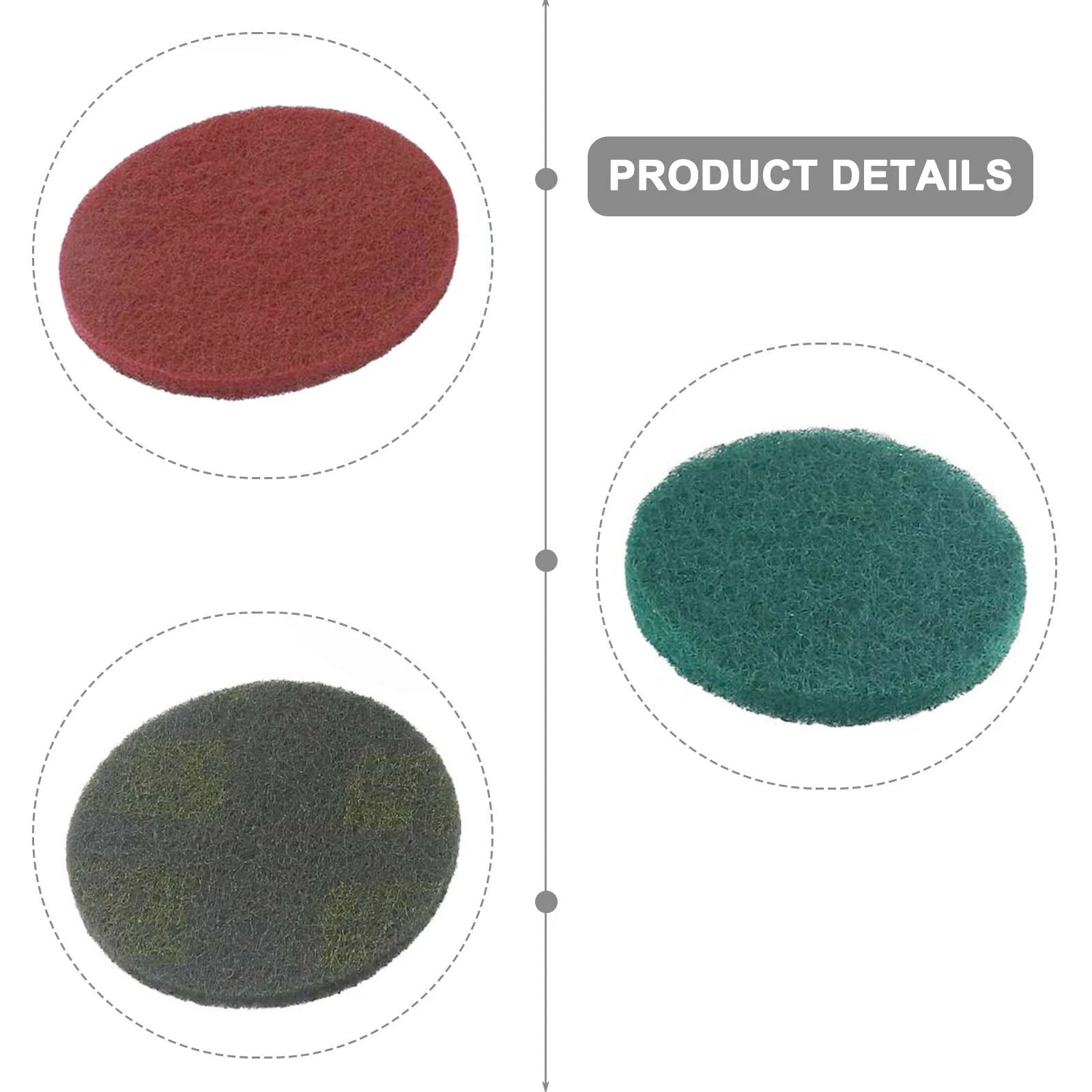 5 Inch Nylon Polishing Buffing Abrasive Pads for Automotive Detailing