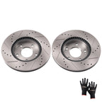 Front Brake Rotors Set for Hyundai Elantra Coupe (2013–2014) Kia Forte (2014–2018)