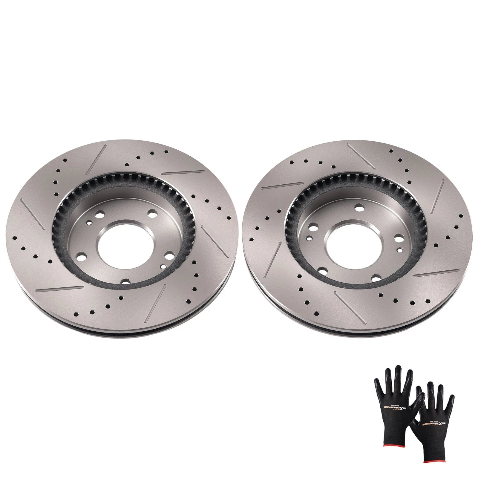 Front Brake Rotors Set for Hyundai Elantra Coupe (2013–2014) Kia Forte (2014–2018)