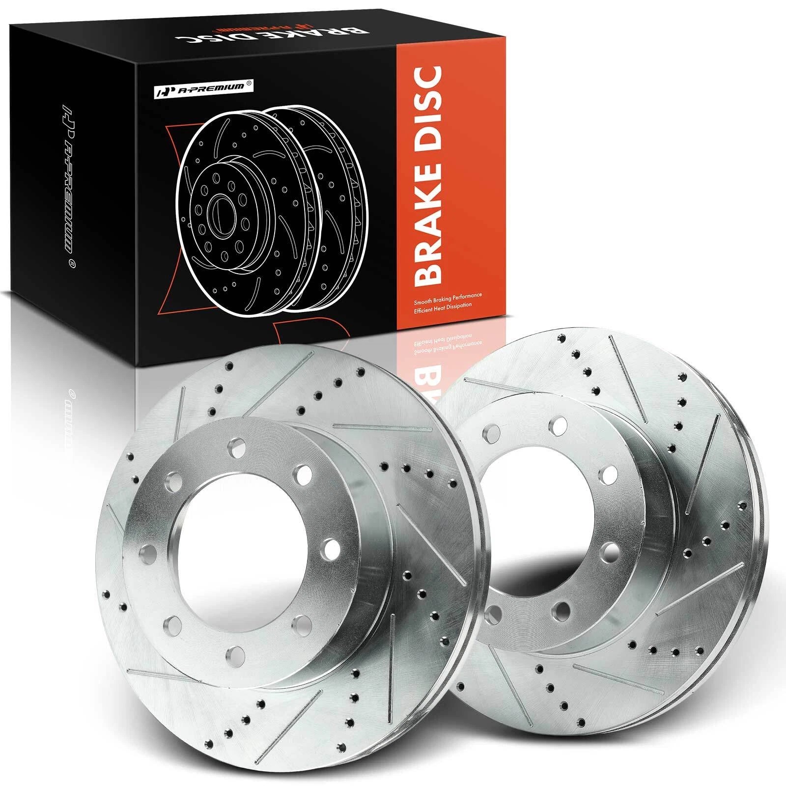 Front Side Drilled Brake Rotors for Ford F-250/F-350/F-450 Super Duty (2000–2023)