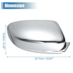 2Pcs Chrome Plated Mirror Cover Cap for Dodge Charger (2011–2022)