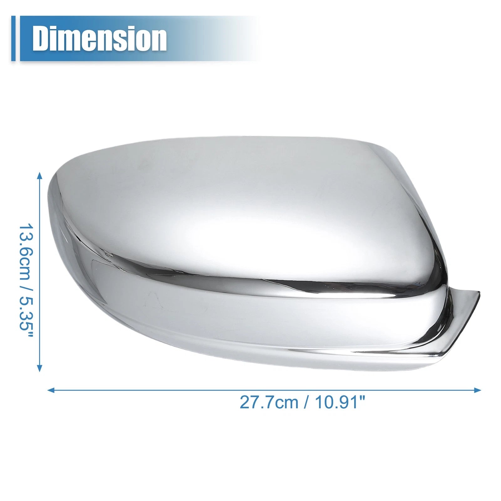 2Pcs Chrome Plated Mirror Cover Cap for Dodge Charger (2011–2022)
