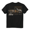 Ford Truck Camo American Flag Black T-Shirt for Ford F Series (1999–2016)