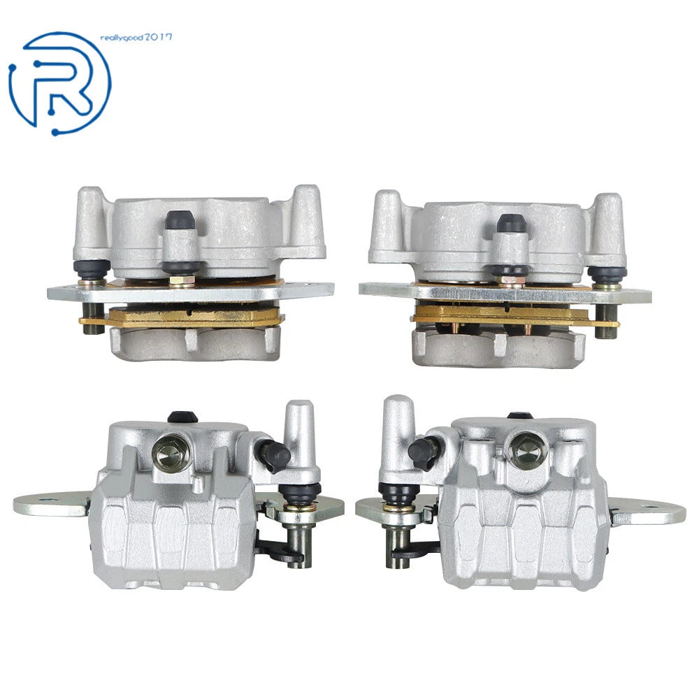 Front & Rear Brake Calipers W/Pads for Yamaha Viking VI YXC700 YXM700 (2015–2021)