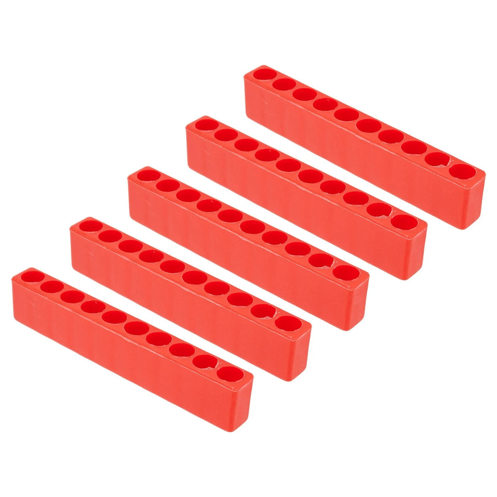 10 Hole Plastic Bit Holder for Screwdriver Bits (Set of 5)